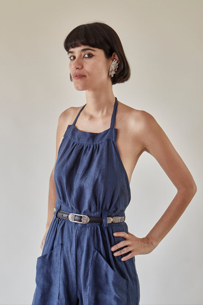 
                  
                    CROSSBACK JUMPSUIT / COBALT
                  
                