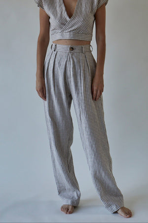 
                  
                    WRITING PANT / GINGHAM
                  
                